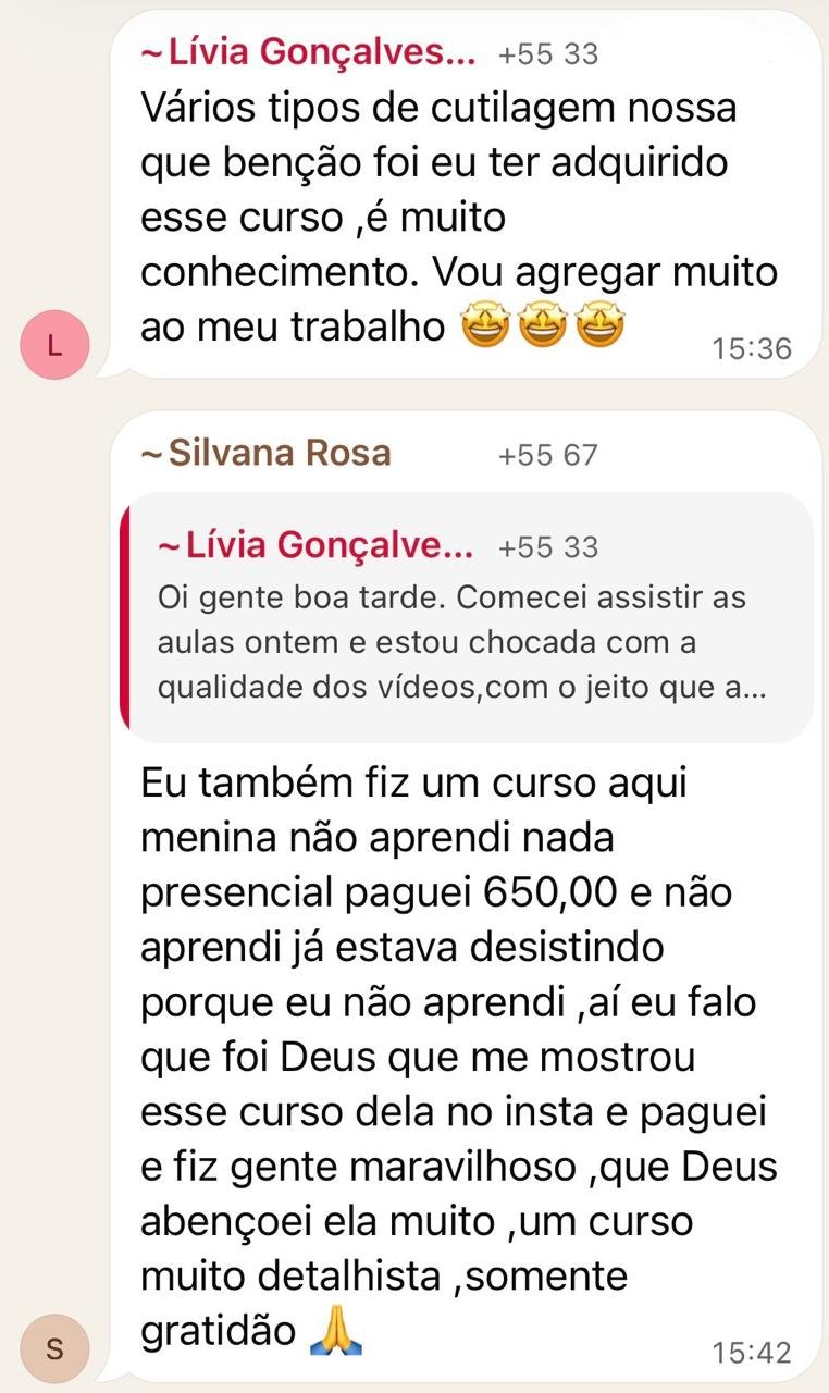 Depoimento da aluna Silvana